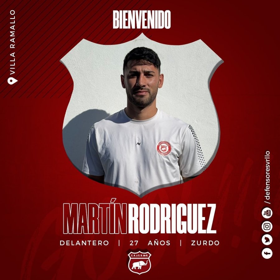 CONOCIDO. Martín Rodriguez, delantero que jugó en Unión de Sunchales y Ben Hur.