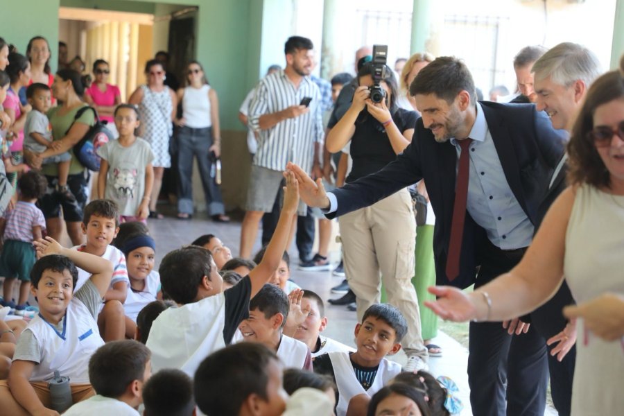 EN ALEJANDRA. "Vamos a seguir invirtiendo en infraestructura&rdquo;, afirm&oacute; el mandatario santafesino.