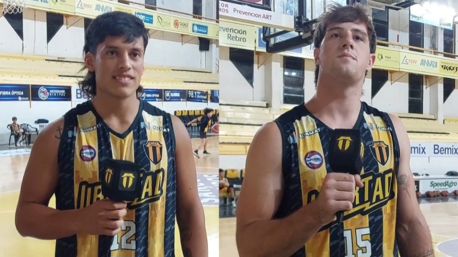 REFUERZOS. El rafaelino Valentín Vasquez y el ceresino Bautista Manassero.