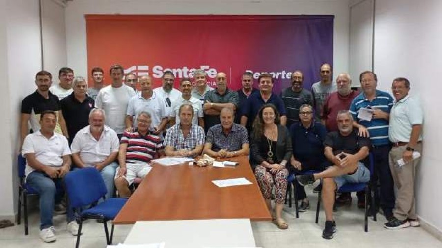 DIRIGENTES. Durante la reunión de la Federación Santafesina.