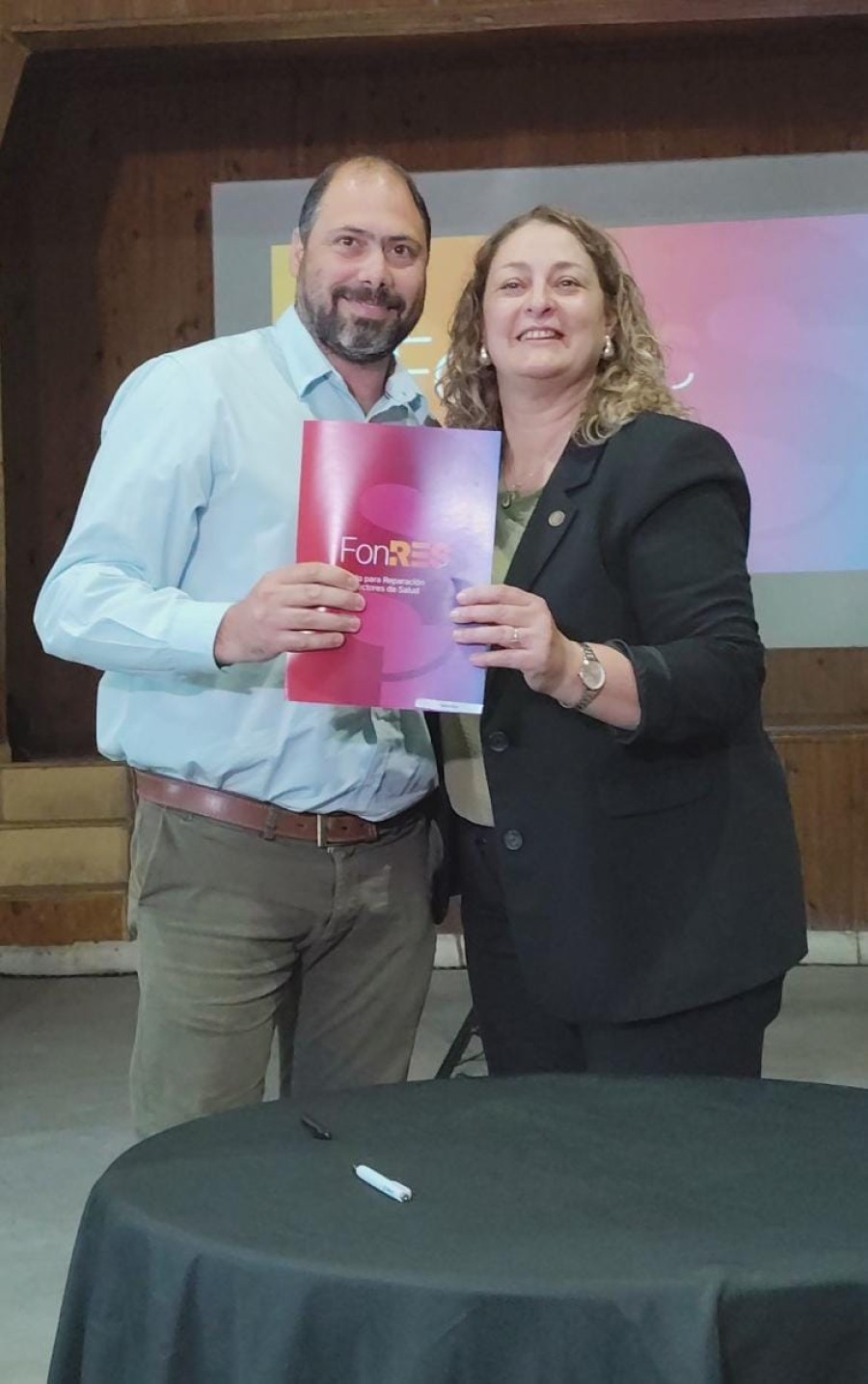 José Barbero y Silvia Ciancio en Sunchales.
