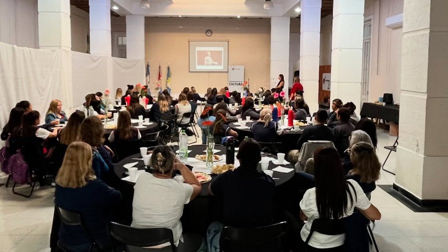 Así lució el salón de la Casa de la Cultura.