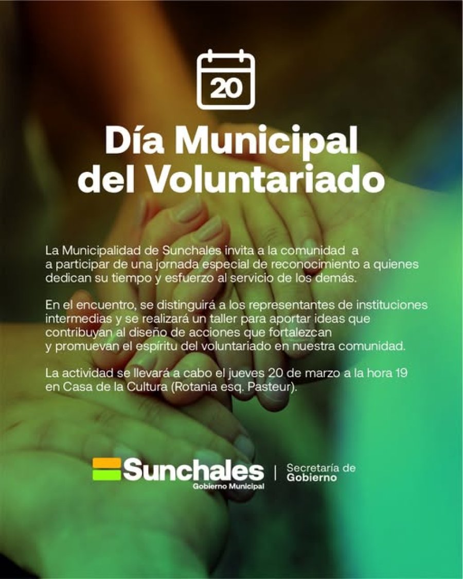Convocatoria difundida por el Municipio.