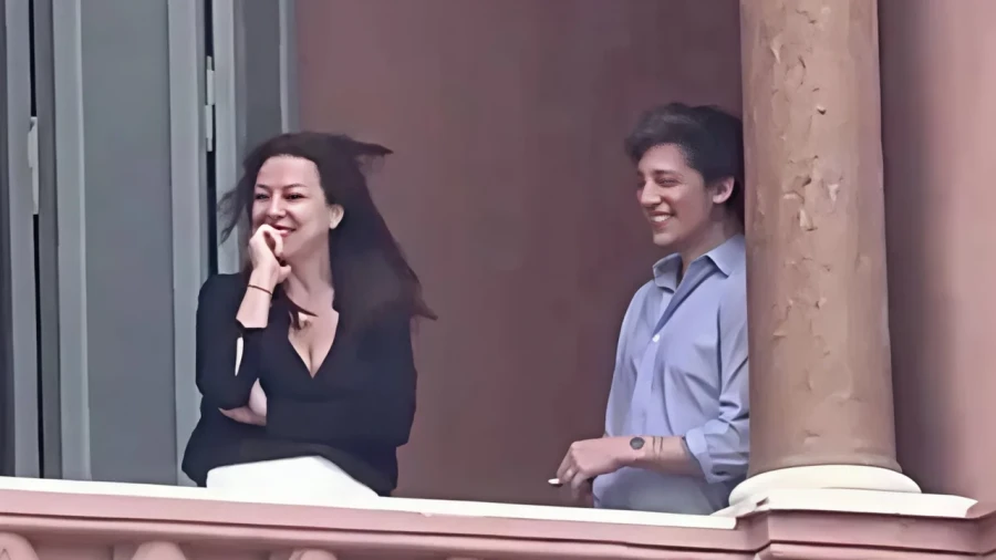 Sandra Pettovello y Santiago Caputo.