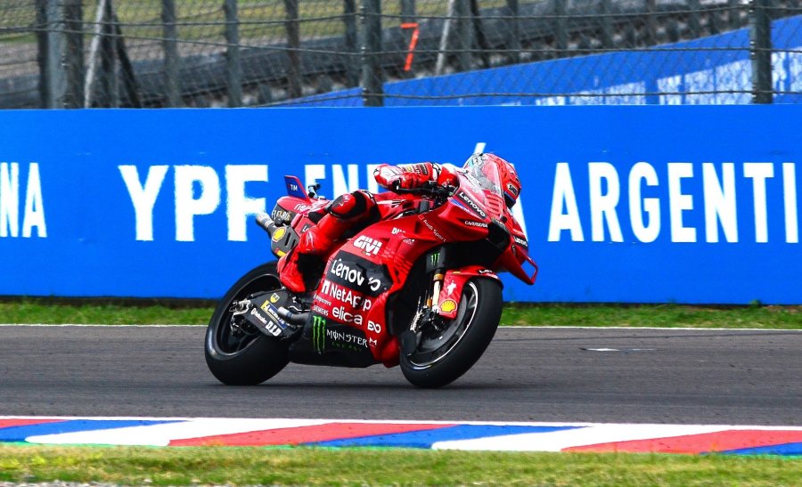Marc Márquez festejó su cuarto triunfo en Argentina, el primero con Ducati.