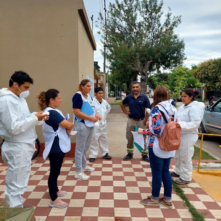 El equipo municipal que participó del operativo.