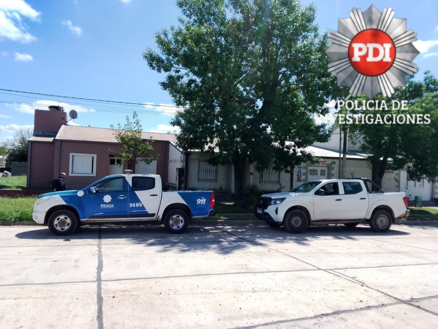 El allanamiento realizado por PDI en San Antonio, en la vivienda del imputado.