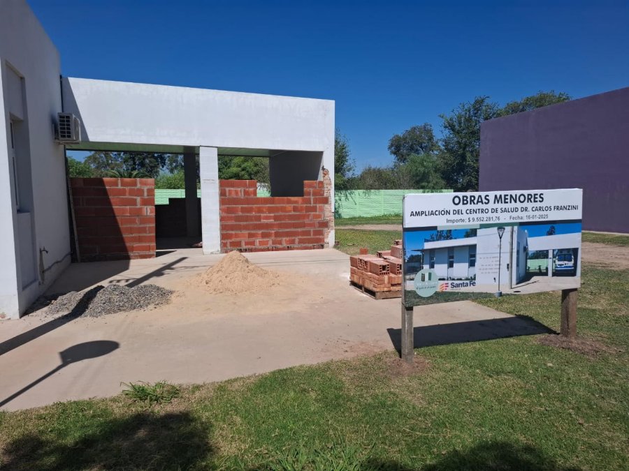 El avance de la obra en ejecución.