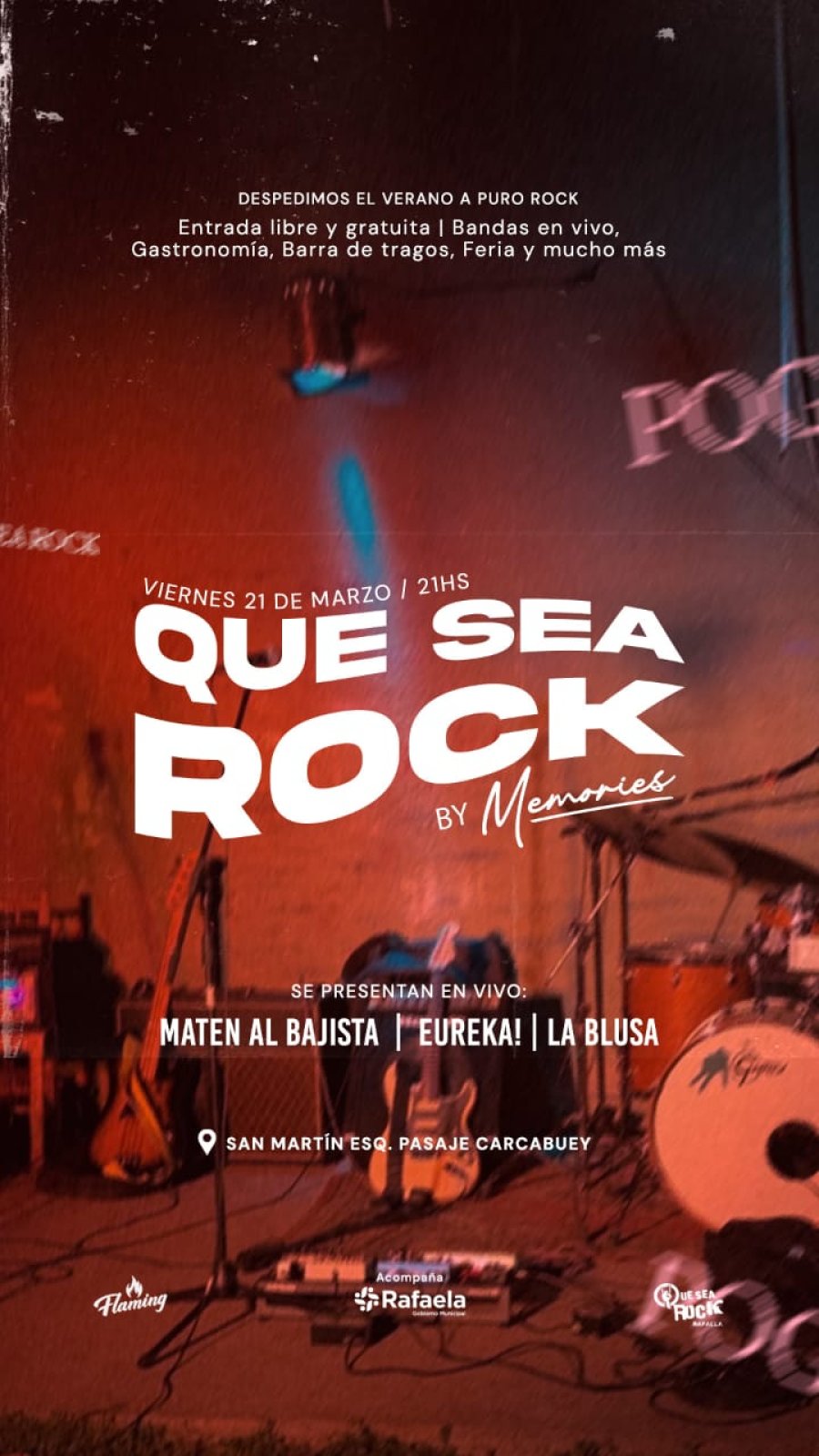 Noche de despedida del ciclo «Que sea rock».