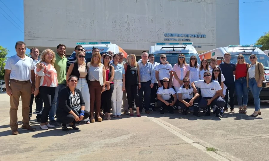 Participantes del acto realizado en Ceres.