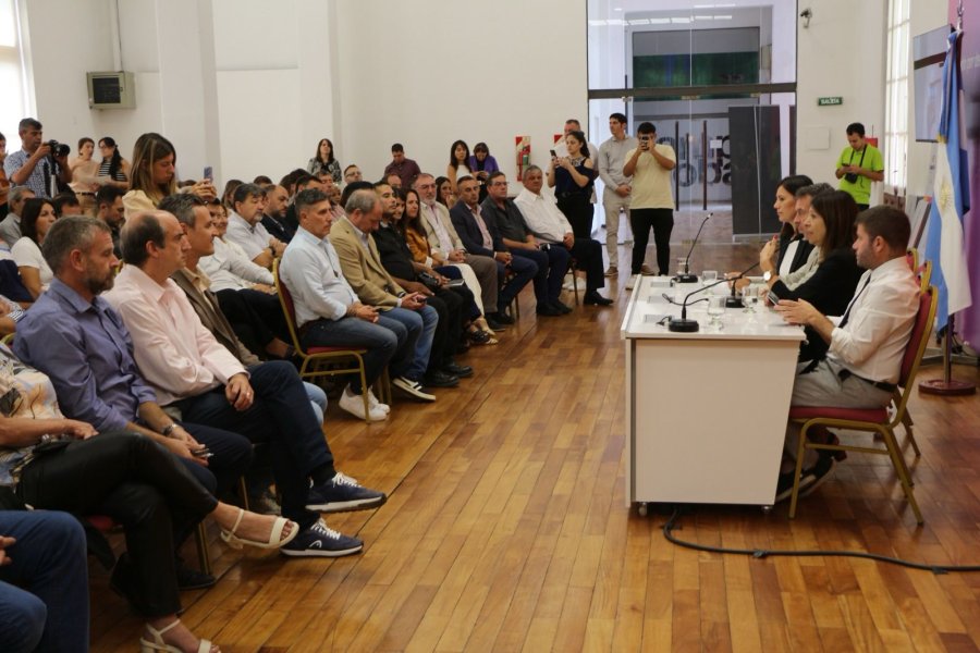 La actividad se llev&oacute; a cabo en la sede de Gobierno en Rosario. (FOTO SCS)