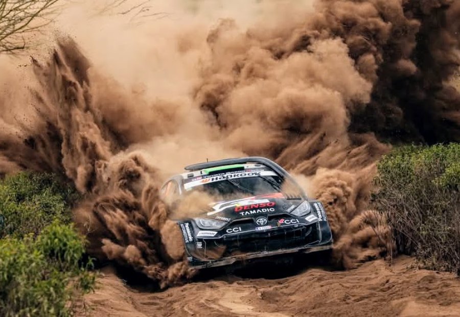 Elfyn Evans es el puntero al cabo de la primera etapa del Rally Safari de Kenia.