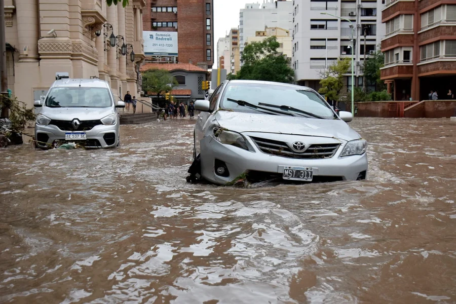 Las inundaciones en Bahía Blanca provocaron graves daños.