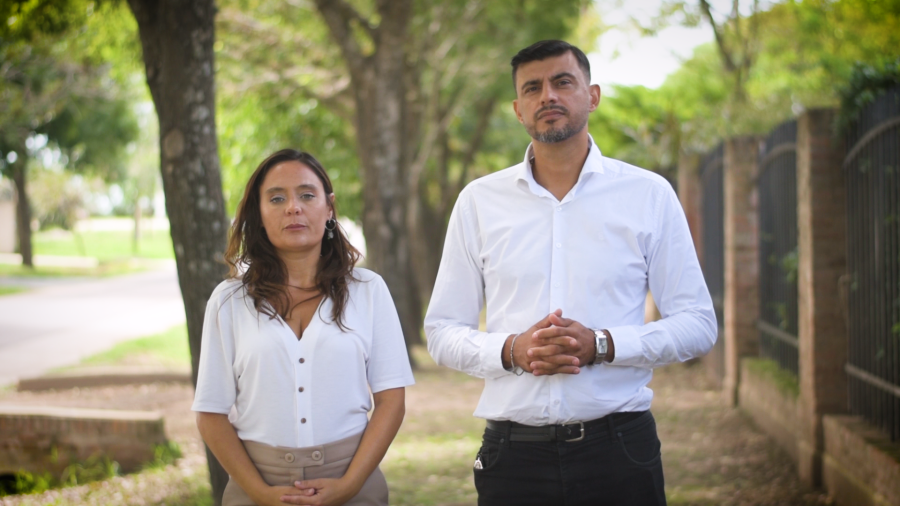 Valeria Soltermam y Maximiliano Postovit, candidatos a concejales.