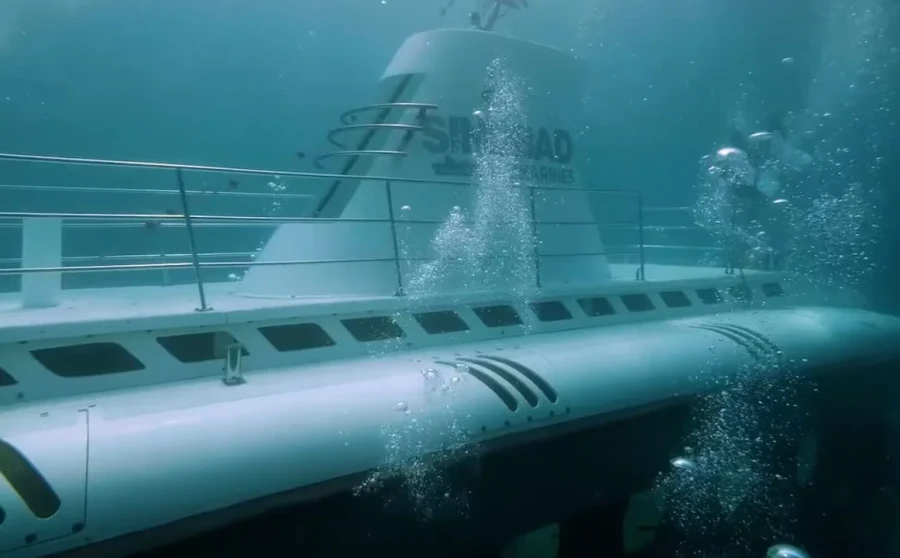 El submarino Sindbad.