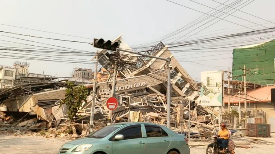 Devastador terremoto en Myanmar.
