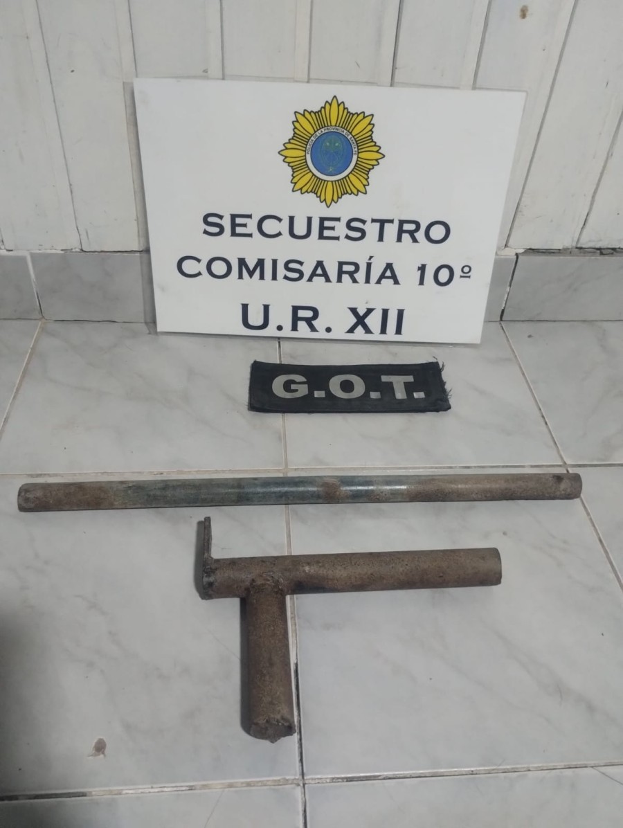 Un sujeto habría intimidado a una mujer y efectuado detonaciones con esta tumbera en Tostado.