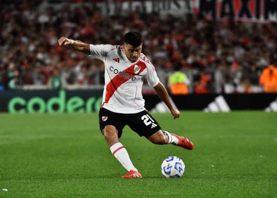 LATERAL. Marcos Acuña, uno de los campeones del mundo de River.