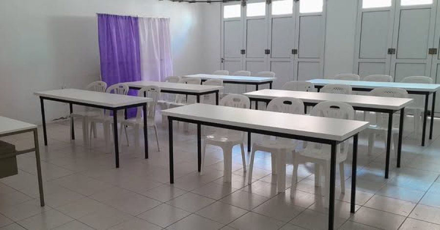 El flamante equipamiento en uno de los talleres.