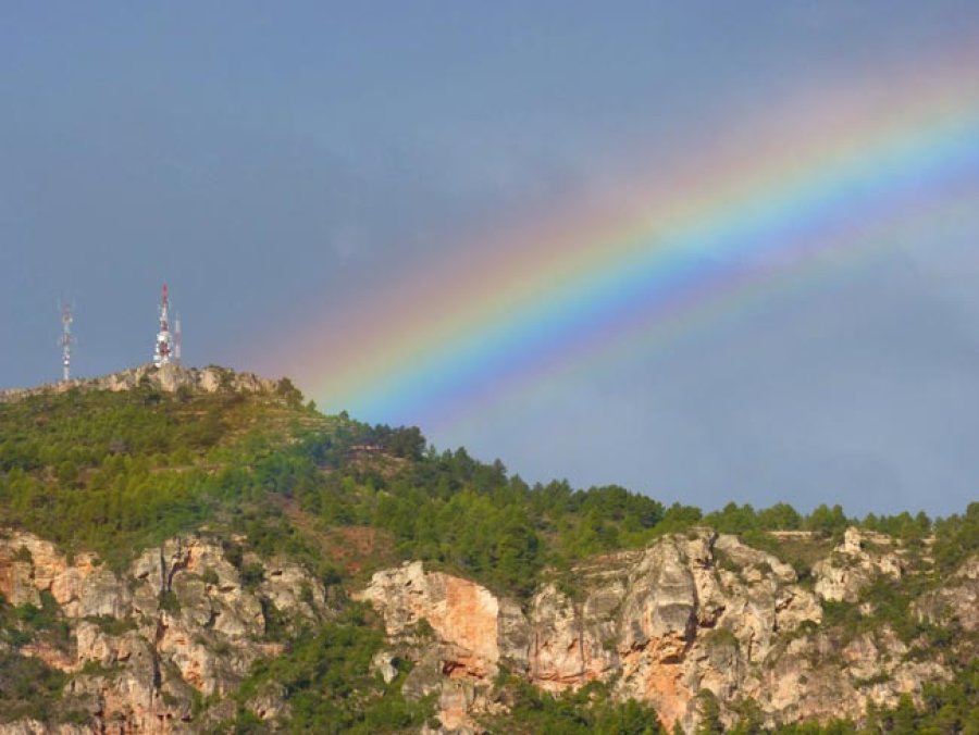 Arcoiris, maravilloso fenómeno natural.