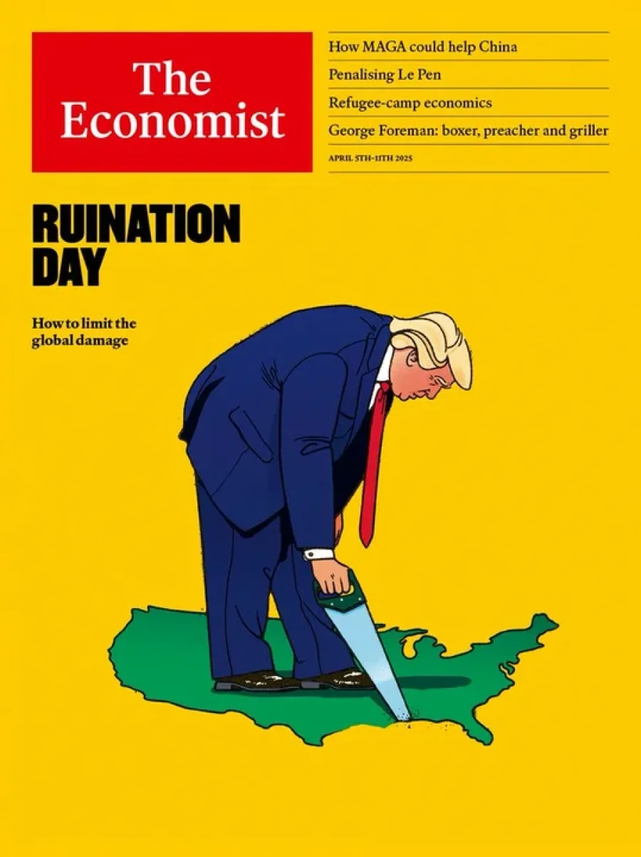 CARICATURA. Trump, según la mirada de The Economist.