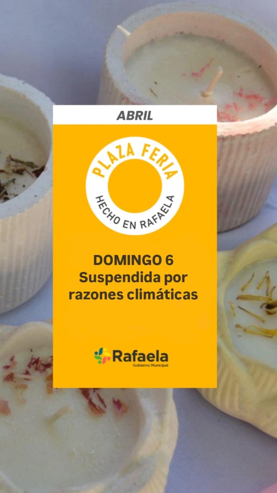 Se suspendió Plaza Feria.