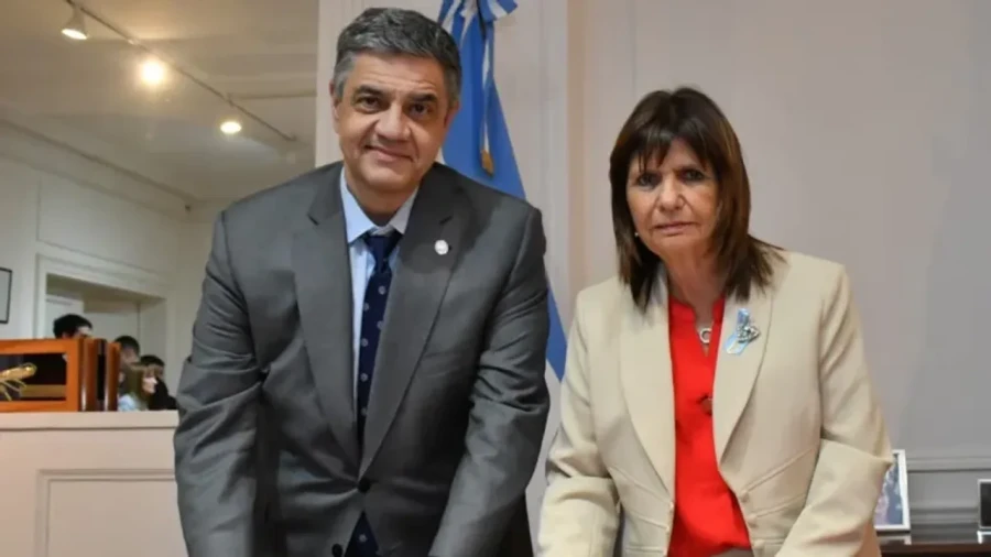 El jefe de gobierno Jorge Macri y la ministra de Seguridad Nacional, Patricia Bullrich.