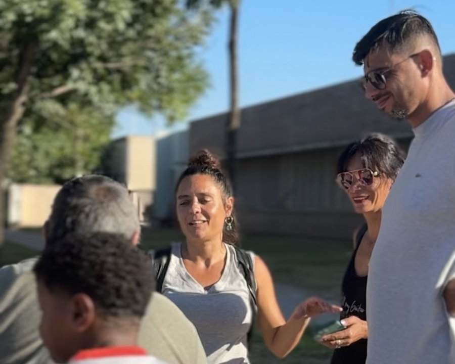 Valeria Soltermam y Maxi Postovit, candidatos a concejales por una de las listas del PJ rafaelino.