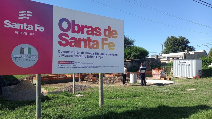 Nuevo edificio donde funcionará una biblioteca comunal en Tacural.