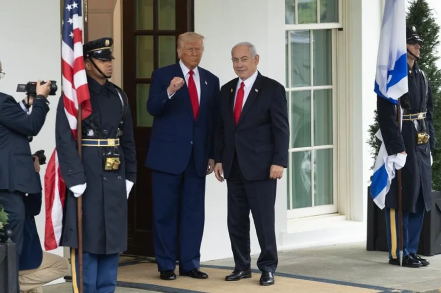Trump en una imagen reciente, con Benjamin Netanyahu.