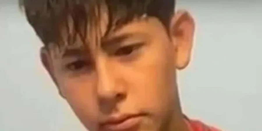 DESCANSA EN PAZ. El peque&ntilde;o futbolista de San Jorge.