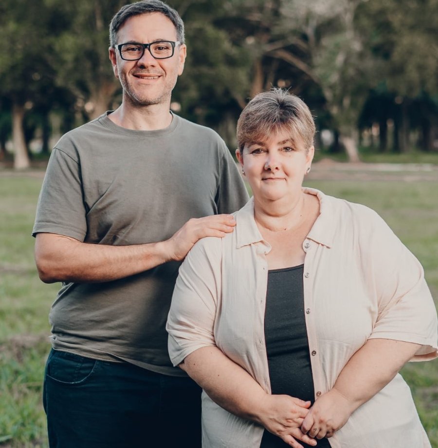 Pablo Miassi y Mariana Bertolin, candidatos a concejales por la lista del PDP.