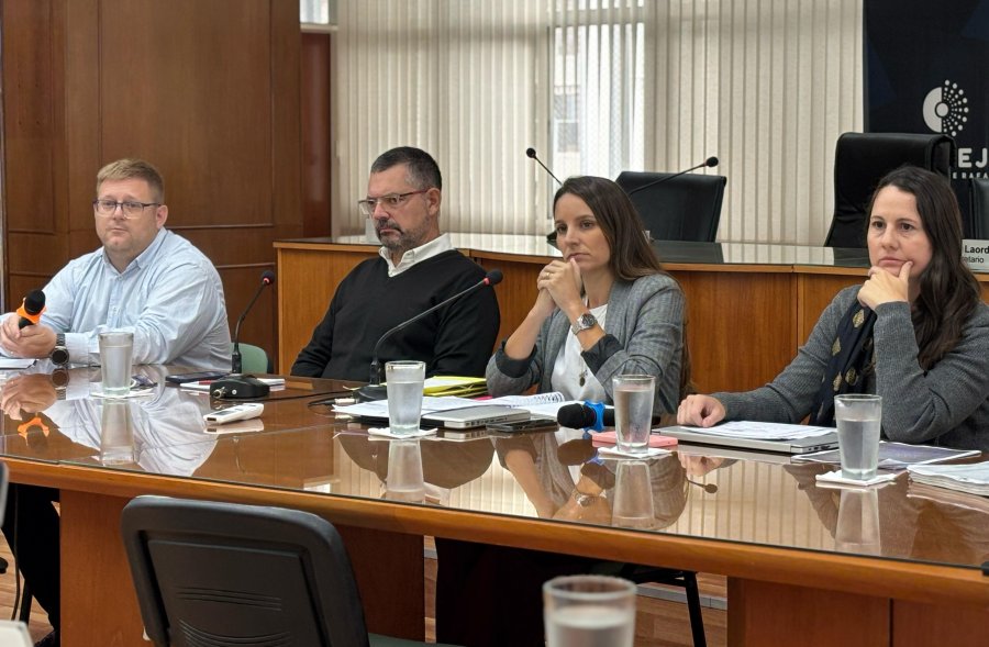 Gentinetta, Bottero, Caruso y Vidal en el Concejo.