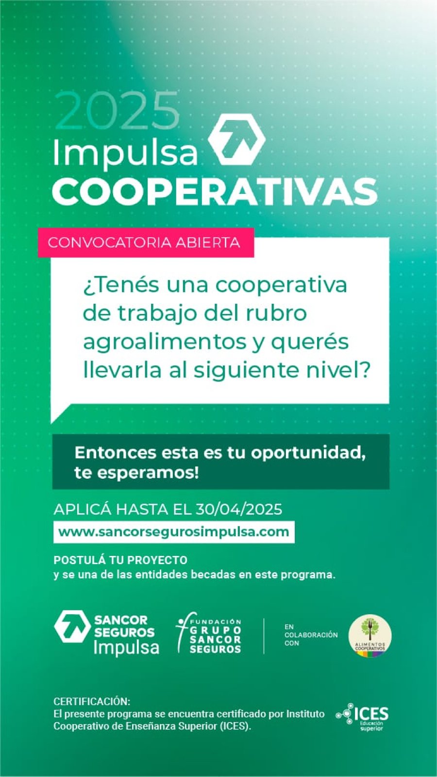 Promoción de la convocatoria.