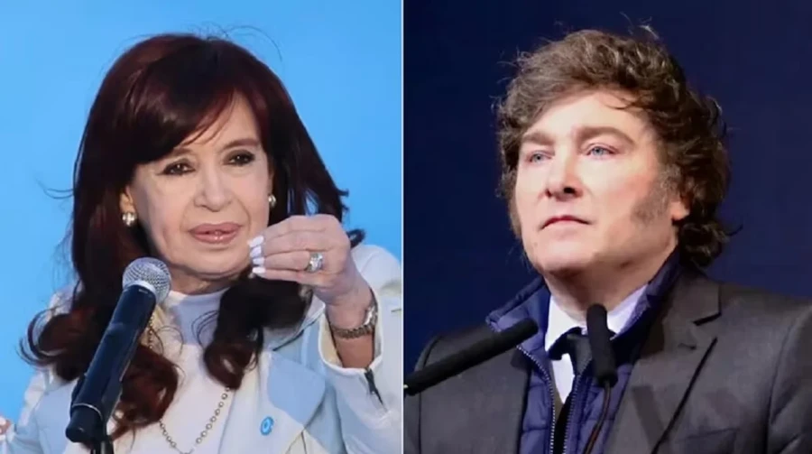 CFK cruzó a Milei.