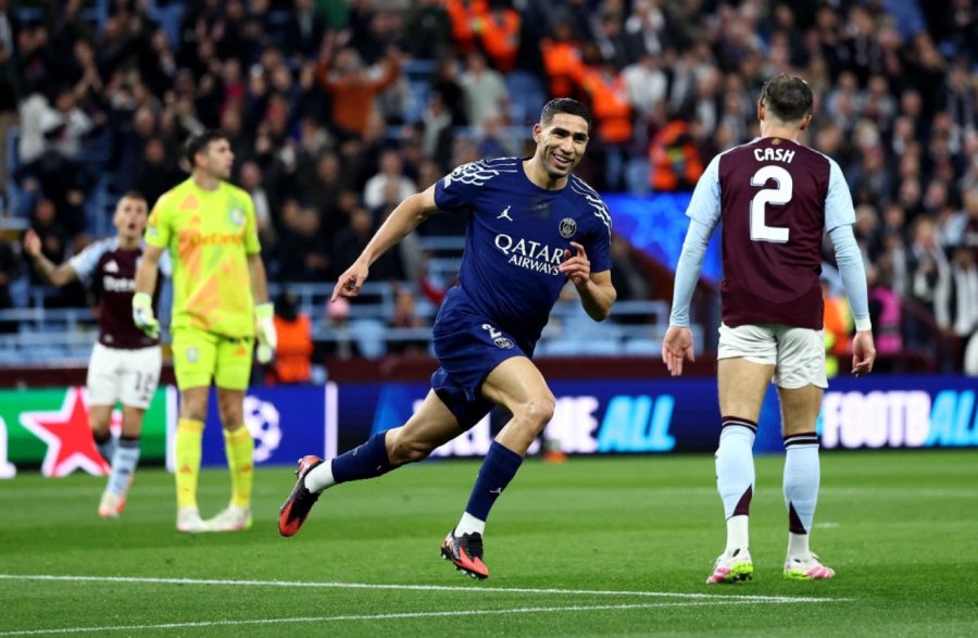 EL ASTON VILLA LE GANÓ AL PSG PERO NO LE ALCANZÓ