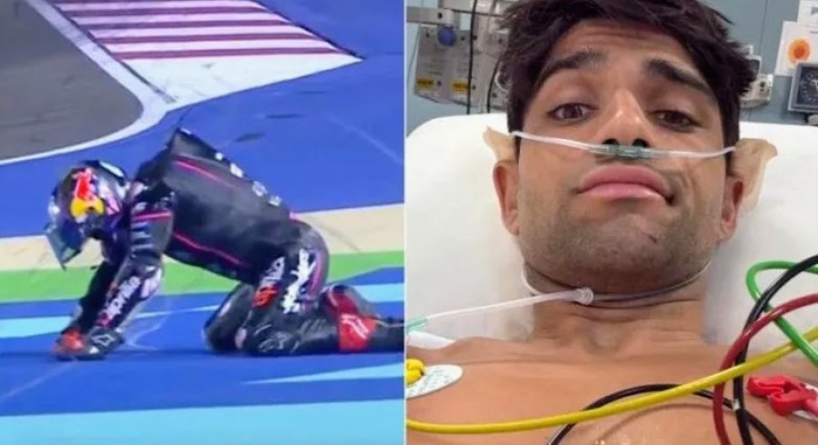 Jorge Martín se accidentó y seguirá internado varios días en Doha.