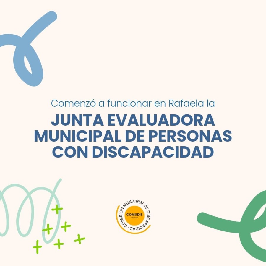 Se encuentra funcionando la Junta Evaluadora Municipal de Personas con Discapacidad.