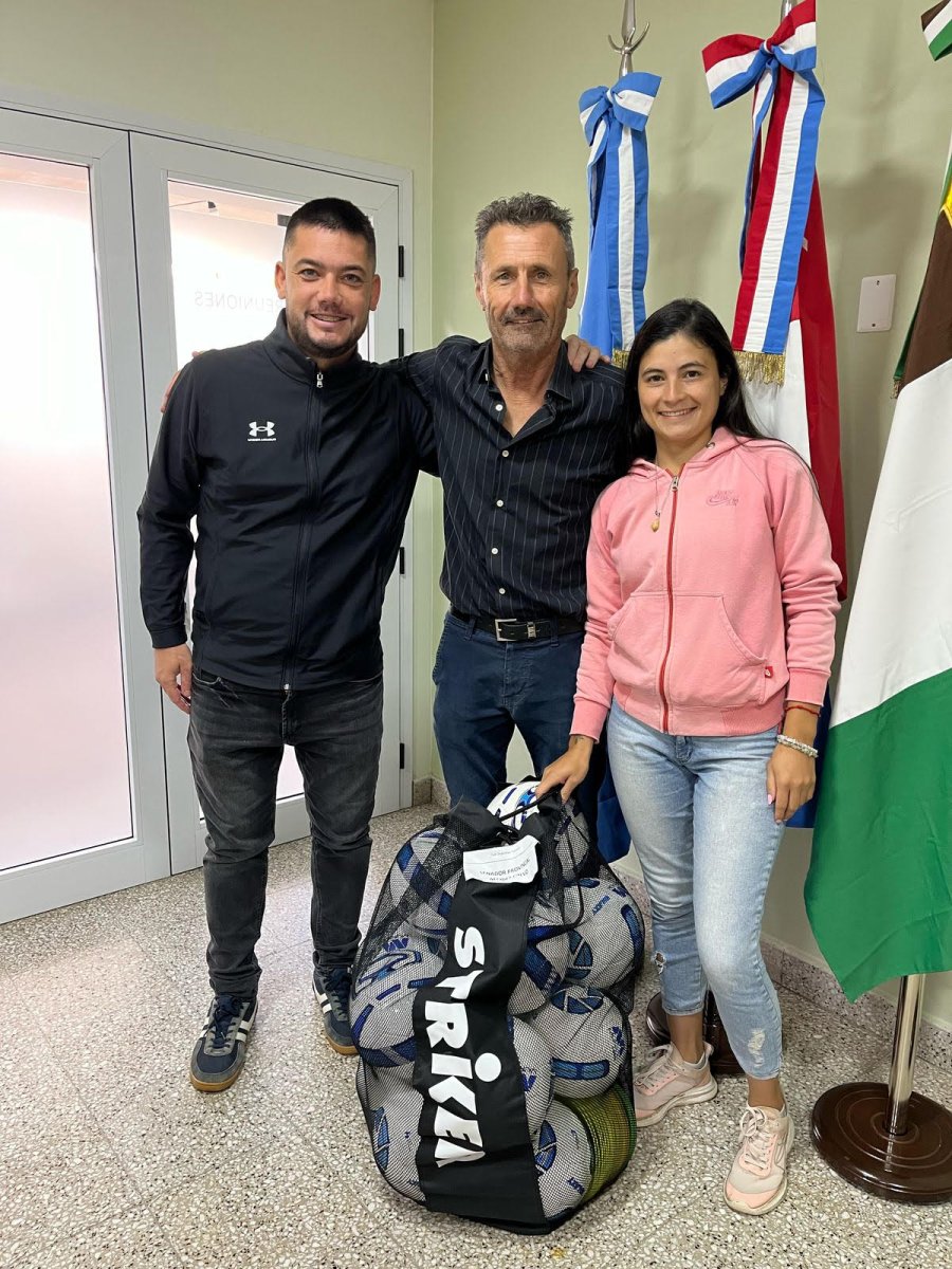 ENTREGA. El instante en que se efectivizaron los aportes.