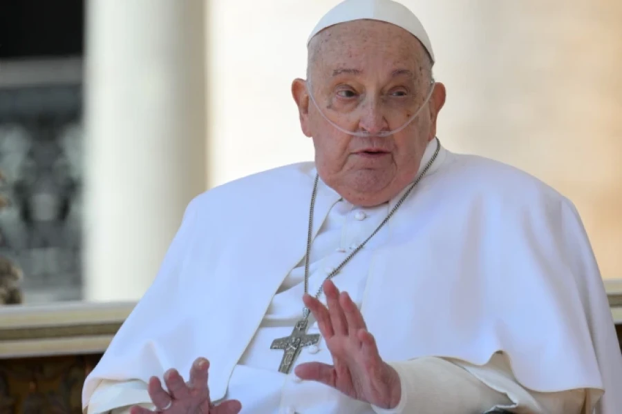 El Pontífice en Plaza San Pedro.