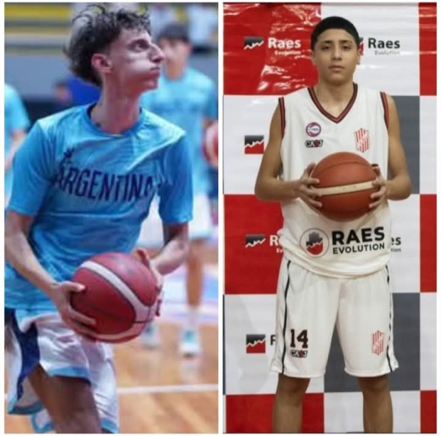 GRAN ILUSION. Gino Gramaglia y Benjam&iacute;n Taborda en la preselecci&oacute;n U16.