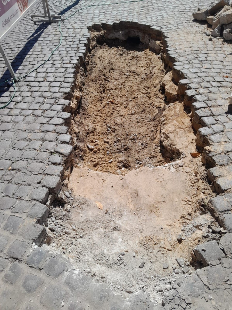 Desagües, adoquinado y tareas especiales.