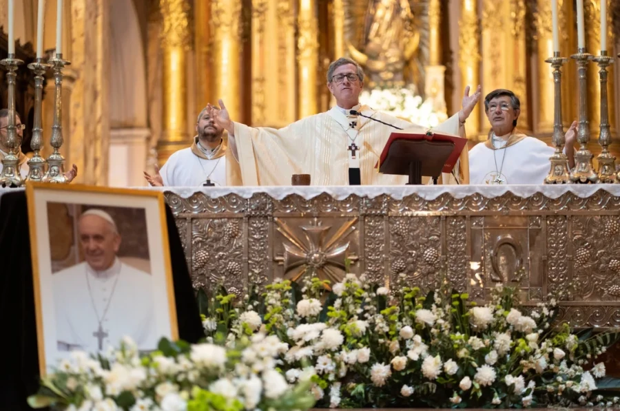 Jorge García Cuerva dio una misa especial.