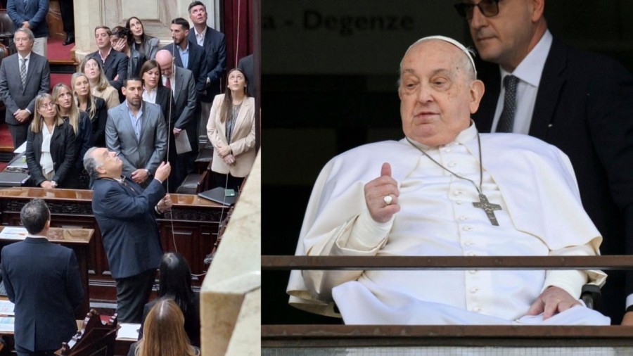 La Cámara de Diputados realizó este martes una sesión especial para rendir homenaje al papa Francisco.