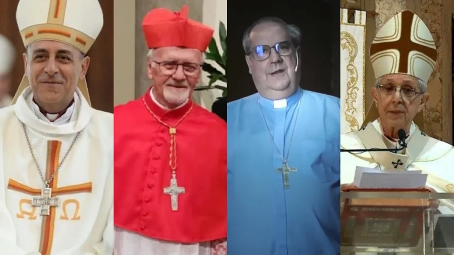 Víctor Manuel Fernández, Ángel Sixto Rossi, Vicente Bokalic Iglic y Mario Aurelio Poli.