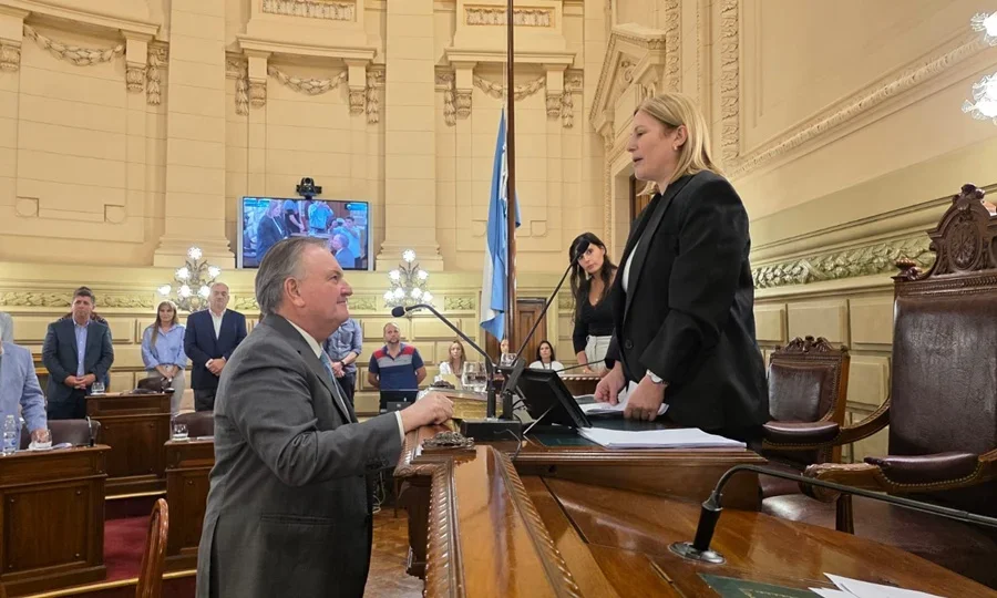FELIPE MICHLIG. Recibi&oacute; un respaldo un&aacute;nime para seguir como presidente provisional del Senado.