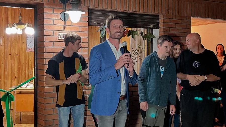 El titular del Ejecutivo durante su mensaje.