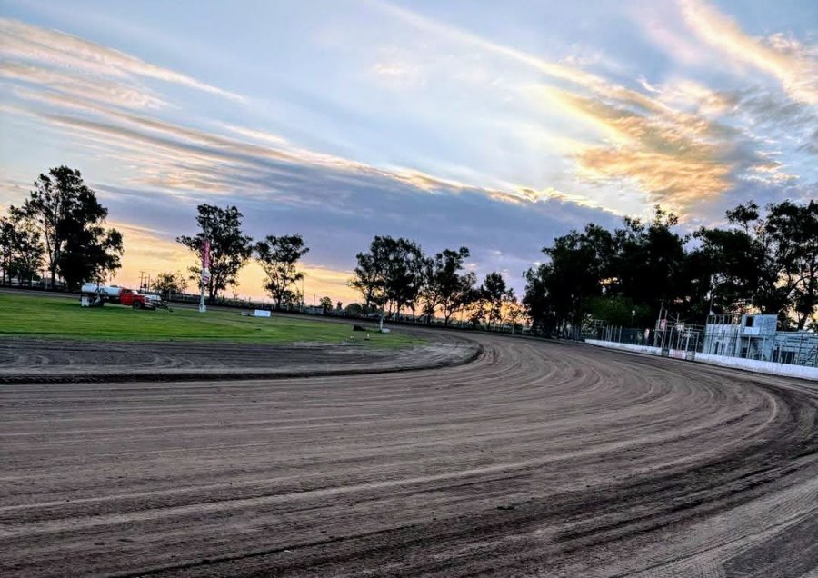 Así lucía en el atardecer del sábado el circuito "Juan F. B. Basso" de Vila.