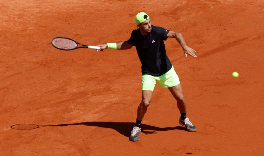 EN CARRERA. El argentino está con un buen tenis.