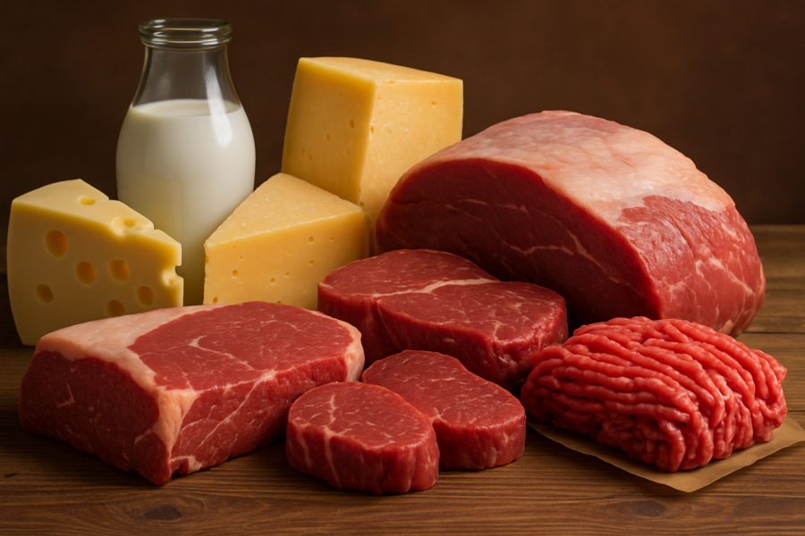 AUMENTO DE PRECIOS. Según un informe privado, carnes y lácteos impulsan la inflación de alimentos en abril.